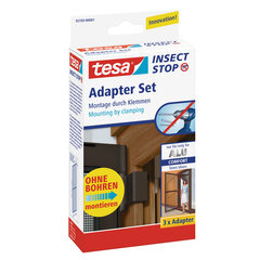 Адаптер для алюминиевой рамы с москитной сеткой для дверей Tesa Insect Stop Alu Frames Comfort, коричневый цена и информация | Москитные сетки | hansapost.ee