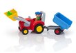 Playset Playmobil 1,2,3 Tractor with Trailer 6964 hind ja info | Klotsid ja konstruktorid | hansapost.ee