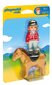 6973 PLAYMOBIL® 1.2.3 Hobune ratsutajaga цена и информация | Klotsid ja konstruktorid | hansapost.ee