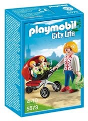 Kонструктор 5573 PLAYMOBIL® City Life, Mother with Twin Stroller цена и информация | Конструкторы и кубики | hansapost.ee