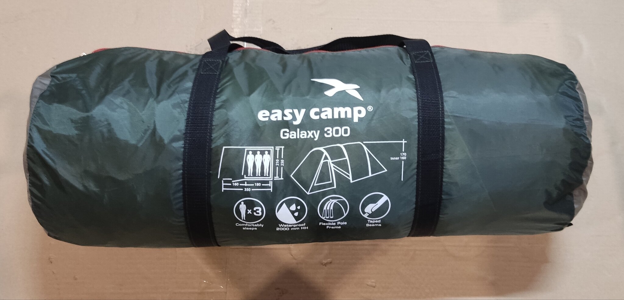 Defektiga toode. Telk Easy Camp Galaxy 300, roheline цена и информация | Defektiga tooted | hansapost.ee