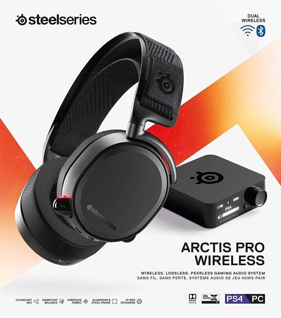 Defektiga toode. SteelSeries, Arctis Pro Wireless, Must цена и информация | Defektiga tooted | hansapost.ee