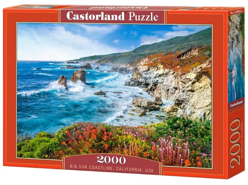 Pusle Castorland, 2000 tk, Big Sur Coastline, California, USA hind ja info | Pusled lastele ja täiskasvanutele | hansapost.ee