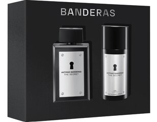 Набор подарков Antonio Banderas The Secret для мужчин: туалетная вода EDT, 100 мл + дезодорант, 150 мл цена и информация | Духи для Него | hansapost.ee