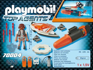 70004 PLAYMOBIL® Top Agents, Veealune tiib цена и информация | Конструкторы и кубики | hansapost.ee