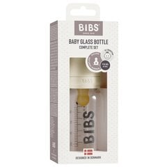 Klaasist lutipudel Bibs, 110 ml, 0+ kuud цена и информация | Бутылочки и аксессуары | hansapost.ee