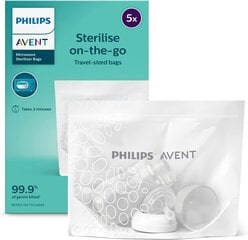 Пакеты для стерилизации Philips Avent SCF297/05, 5 шт. цена и информация | Стерилизаторы и подогреватели для бутылочек | hansapost.ee