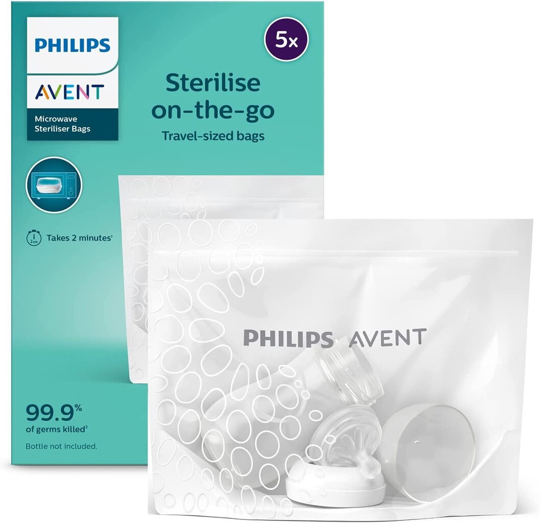 Steriliseerimiskotid Philips Avent SCF297/05, 5 tk. hind ja info | Pudelisoojendajad ja sterilisaatorid | hansapost.ee