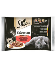 Sheba Cuisine kassitoitude komplekt lihaga, 4 x 85 g x13 hind ja info | Sheba Lemmikloomatarbed | hansapost.ee