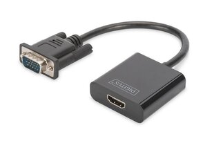 Digitus, HDMI/USB-A/D-Sub, 15 cm hind ja info | USB adapterid ja jagajad | hansapost.ee