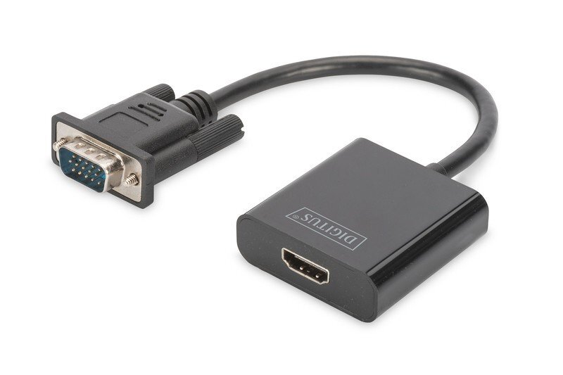 Digitus, HDMI, USB, D-Sub, 15cm hind ja info | USB adapterid ja jagajad | hansapost.ee