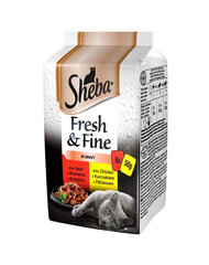 Sheba Fresh&Fine с курицей, уткой и говядиной, 6х50 г цена и информация | Sheba Для котов | hansapost.ee