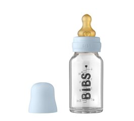 Стеклянная бутылочка для кормления Bibs, 110 мл, от 0 месяцев цена и информация | Бутылочки и аксессуары | hansapost.ee