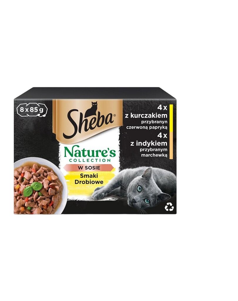 Sheba Nature's kassitoidu komplekt linnulihaga, 32x85 g hind ja info | Kassikonservid | hansapost.ee