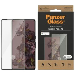 PanzerGlass Ultra-Wide Fit Pixel 7 Pro Screen Protection Antibacterial czarny|black 4773 цена и информация | Защитные пленки для телефонов | hansapost.ee