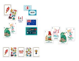 Карточная игра Clementoni Giochi Di Carte 4в1 цена и информация | Настольные игры | hansapost.ee