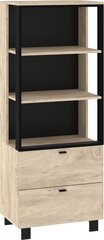 Kummut Meblocross Vegas, 154x60x42 cm, must/beež price and information | Chests of drawers | hansapost.ee