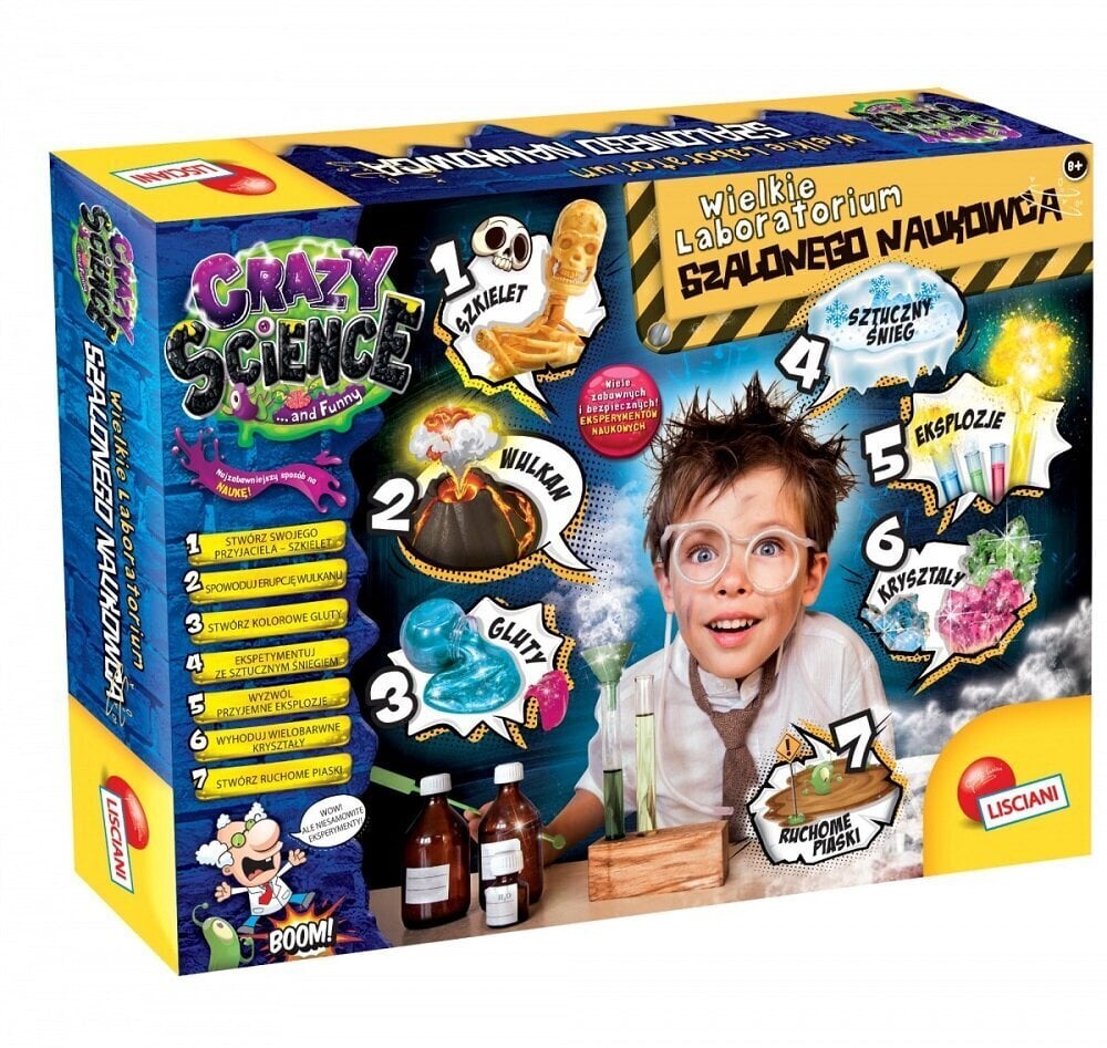 Crazy Science - Crazy Teadlane labor цена и информация | Arendavad laste mänguasjad | hansapost.ee