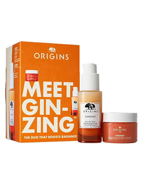 Komplekt Origins Ginzing Duo Set: GinZing Into the Glow seerum, 30 ml + GinZing energiat andev geel-kreem, 30 ml цена и информация | Näokreemid | hansapost.ee