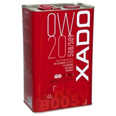 Xado Atomic Oil mootoriõli 0W-20 508/509 Red Boost, 4L цена и информация | Mootoriõlid | hansapost.ee