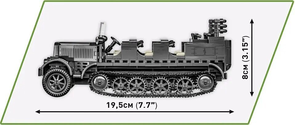 Ajalooline kollektsioon Blocks Sd.Kfz. 7 Half-Track hind ja info | Klotsid ja konstruktorid | hansapost.ee