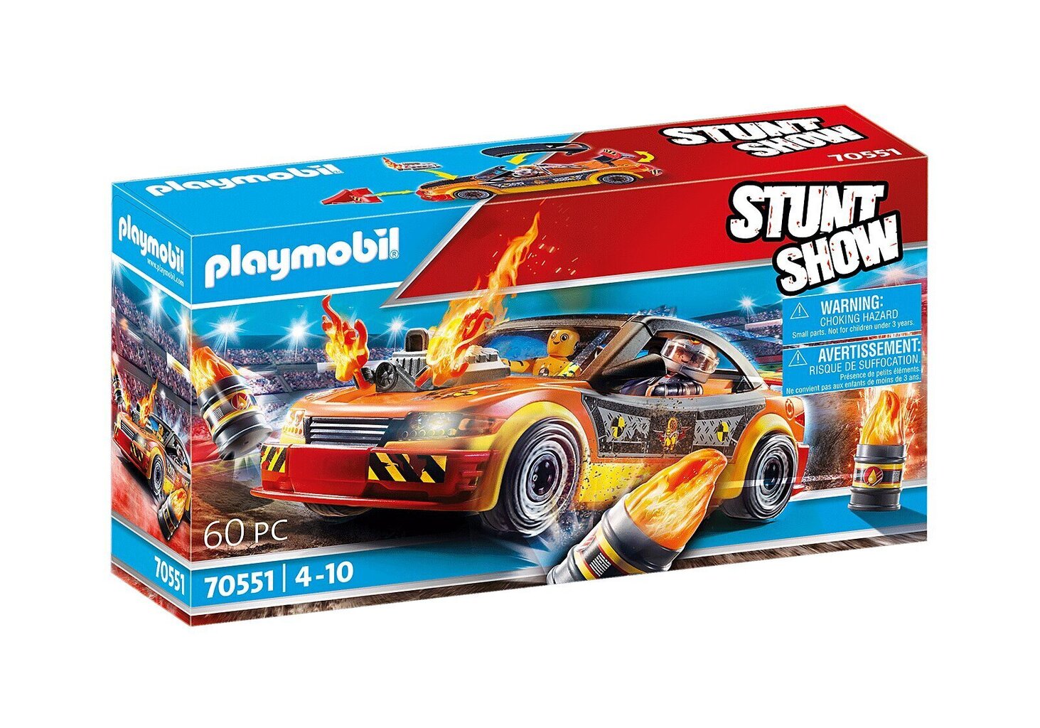 70551 PLAYMOBIL® Stuntshow Avarii mudelauto цена и информация | Klotsid ja konstruktorid | hansapost.ee