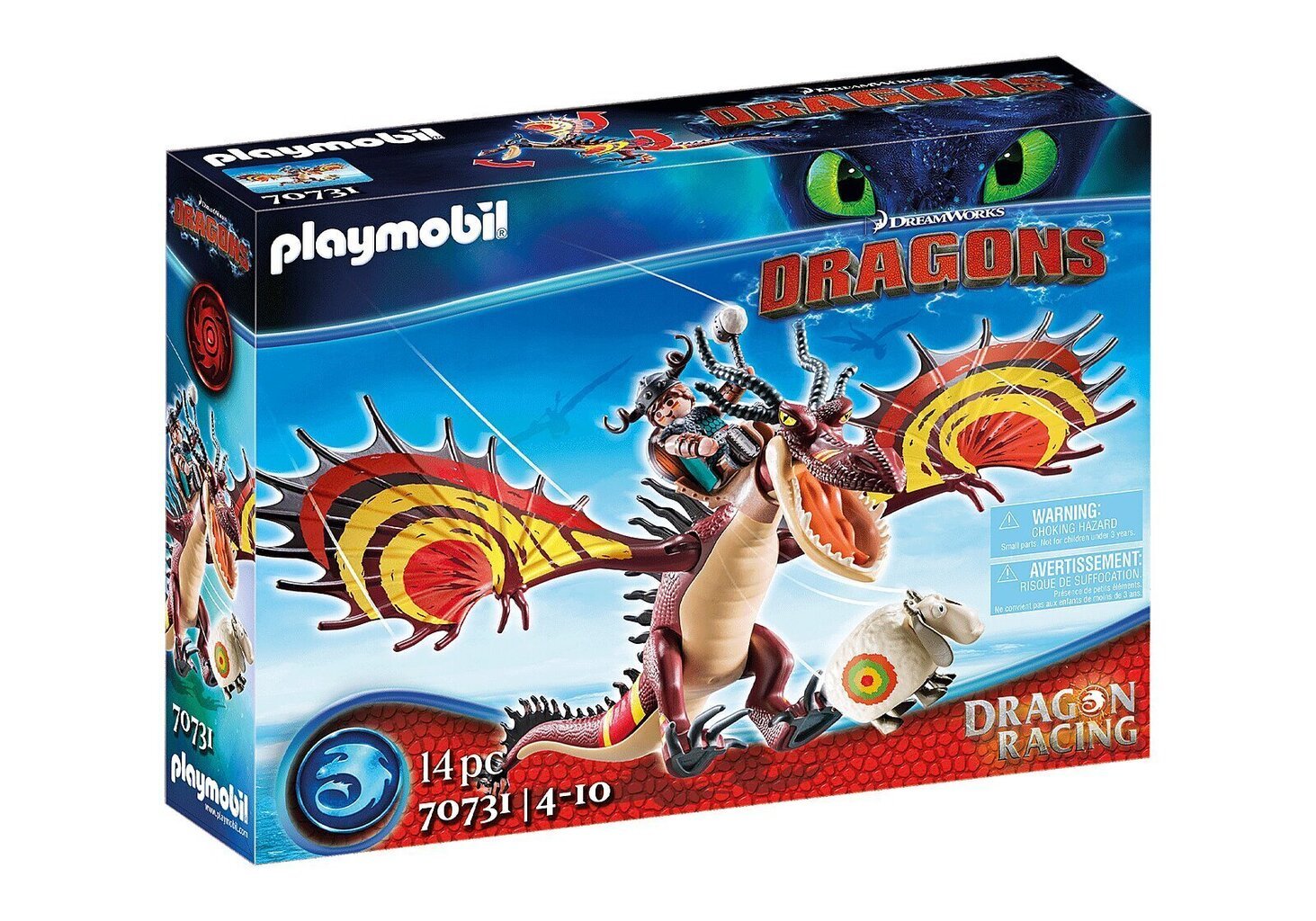 70731 PLAYMOBIL® Dragons Draakoni võistlus: Snotlout ja Hookfang цена и информация | Klotsid ja konstruktorid | hansapost.ee