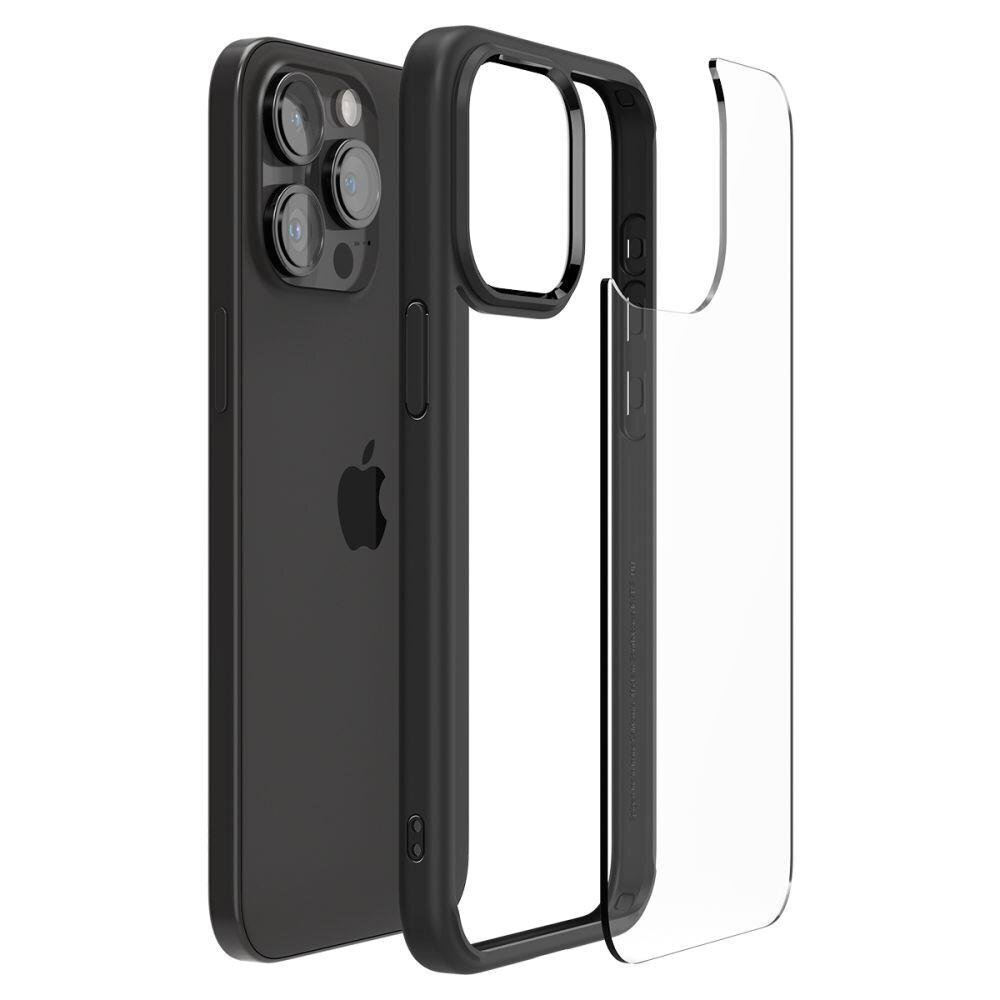 Spigen Ultra Hybrid iPhone 15 Pro Max 6,7", matte black ACS06570 hind ja info | Telefonide kaitsekaaned ja -ümbrised | hansapost.ee