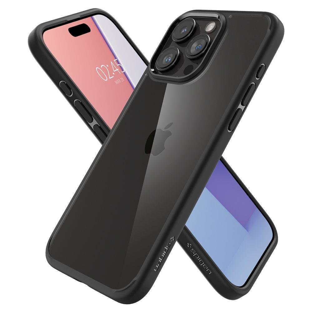 Spigen Ultra Hybrid iPhone 15 Pro Max 6,7", matte black ACS06570 цена и информация | Telefonide kaitsekaaned ja -ümbrised | hansapost.ee