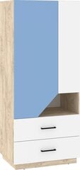 Шкаф Meblocross Pax-22, коричневый/белый/синий цвет цена и информация | Шкафы | hansapost.ee