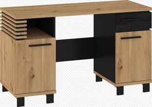 Письменный стол Lamir, коричневый/черный цвет цена и информация | Компьютерные, письменные столы | hansapost.ee