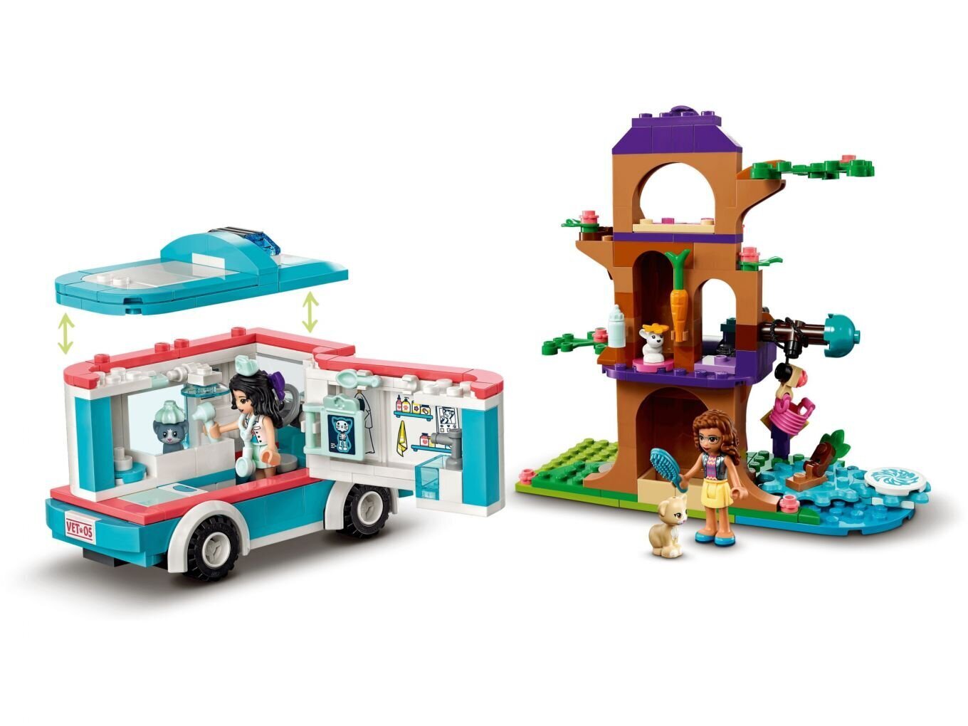 41445 LEGO® Friends Loomakliiniku kiirabiauto hind ja info | Klotsid ja konstruktorid | hansapost.ee