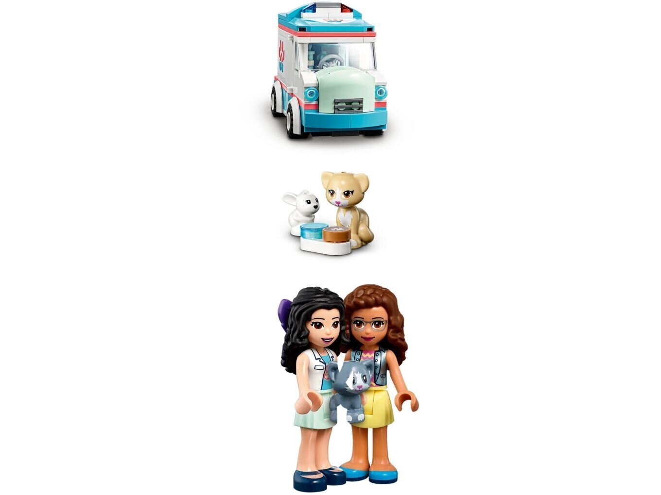 41445 LEGO® Friends Loomakliiniku kiirabiauto hind ja info | Klotsid ja konstruktorid | hansapost.ee