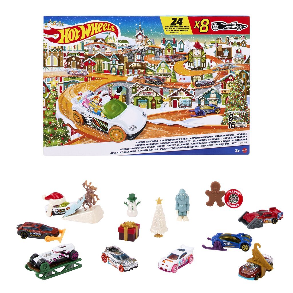 Hot Wheels advendikalender Advent Calendar 2023 (HKL74) цена и информация | Mänguasjad poistele | hansapost.ee