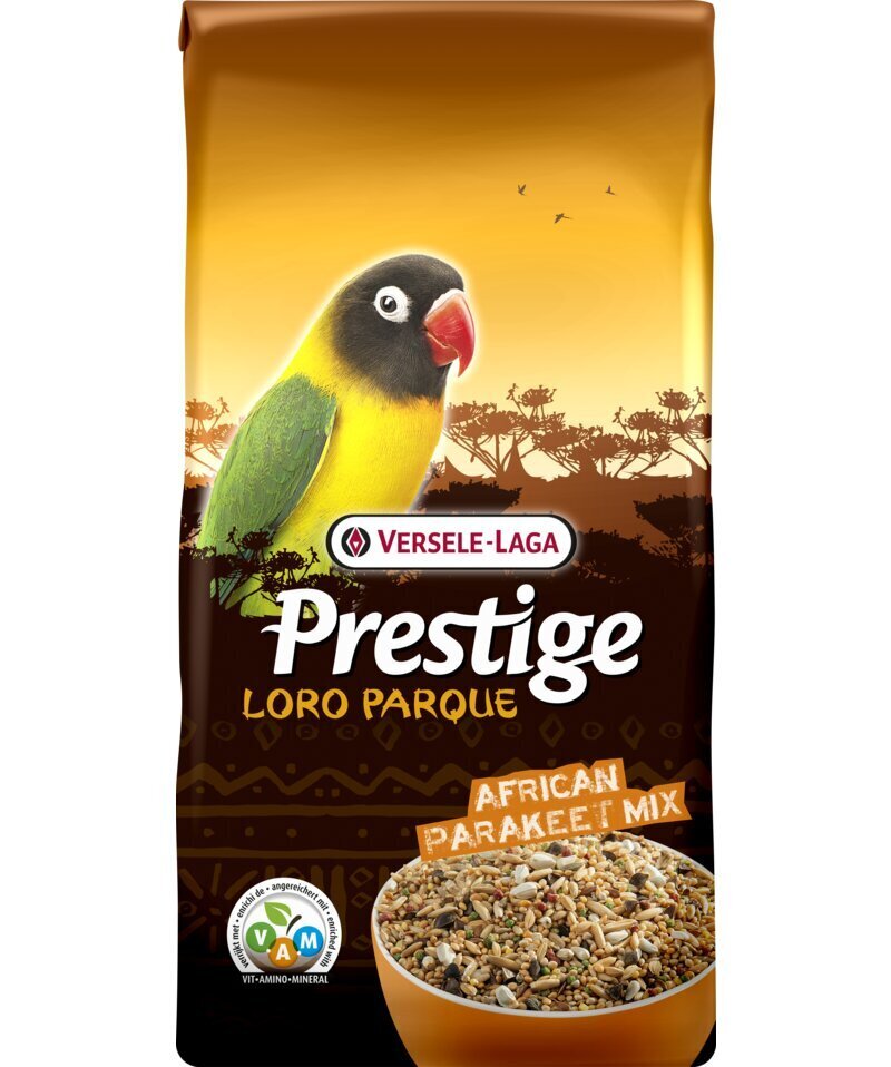 Toit keskmise suurusega Aafrika papagoidele Versele-Laga African Parakeet Loro Parque Mix, 20 kg цена и информация | Toit lindudele | hansapost.ee