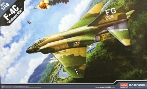 Liimitav mudel Academy 12294 USAF F-4C VIETNAMESE WAR 1/48 цена и информация | Liimitavad mudelid | hansapost.ee