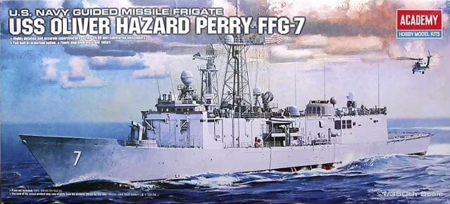 Liimitav mudel Academy 14102 USS OLIVIER HAZARD PERRY FFG-7 1/350 hind ja info | Liimitavad mudelid | hansapost.ee