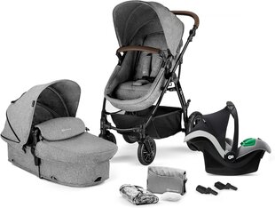 Kinderkraft universaalne jalutuskäru Moov Mink Pro 3in1, Grey Melange цена и информация | Коляски | hansapost.ee