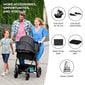 Kinderkraft universaalne jalutuskäru Moov Mink Pro 3in1, Grey Melange цена и информация | Vankrid, jalutuskärud | hansapost.ee
