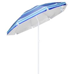 HI päikesevari, 200 cm, sinise triibuline hind ja info | Päikesevarjud ja markiisid | hansapost.ee