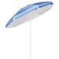 HI päikesevari, 200 cm, sinise triibuline hind ja info | Päikesevarjud ja markiisid | hansapost.ee