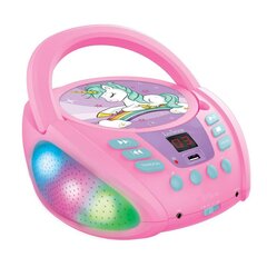 CD/MP3-mängija Lexibook Bluetooth Roosa Laste Ükssarvik hind ja info | Arendavad laste mänguasjad | hansapost.ee
