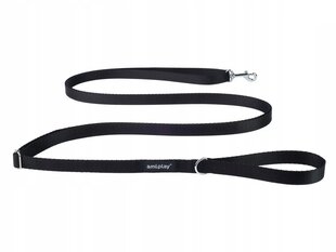 Поводок регулируемый Amiplay Easy Fix Basic, черный цвет, XL 160-300 x 2,5 см цена и информация | Поводки для собак | hansapost.ee