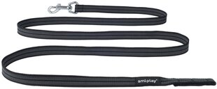 Поводок для дрессировки Amiplay Rubber, черный, разные размеры цена и информация | Поводки для собак | hansapost.ee