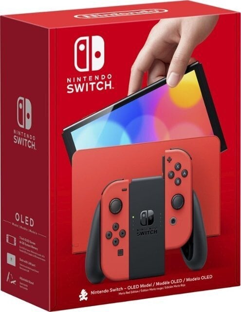 Nintendo Switch OLED konsool – Mario Red Edition цена и информация | Mängukonsoolid | hansapost.ee