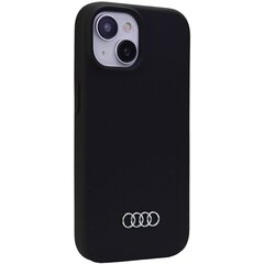 Audi Silicone Case iPhone 15 6.1" czarny|black hardcase AU-LSRIP15-Q3|D1-BK цена и информация | Чехлы для телефонов | hansapost.ee