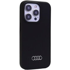 Audi Silicone Case iPhone 15 Pro 6.1" czarny|black hardcase AU-LSRIP15P-Q3|D1-BK цена и информация | Чехлы для телефонов | hansapost.ee
