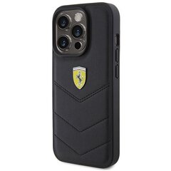 Ferrari FEHCP15LRDUK iPhone 15 Pro 6.1" czarny|black hardcase Quilted Metal Logo цена и информация | CG Mobile Телефоны и аксессуары | hansapost.ee