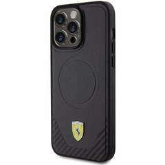 Ferrari FEHMP15XPTEK iPhone 15 Pro Max 6.7" czarny|black hardcase Carbon Metal Logo MagSafe цена и информация | Чехлы для телефонов | hansapost.ee