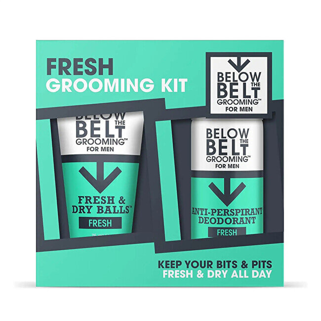 Komplekt Below The Belt Fresh Grooming Kit meestele: deodorant Fresh, 150 ml + intiimhügieenigeel Fresh & Dry Balls, 75 ml hind ja info | Intiimhügieeni tooted | hansapost.ee